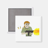 Maschinenschieber Magnet (Vorderseite/Rückseite)