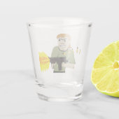 Maschinenschieber Schnapsglas (Rückseite)