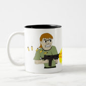 Maschinenschieber Zweifarbige Tasse (Links)