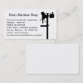 Maschinenwerkstatt-Visitenkarte Visitenkarte (Vorne/Hinten)