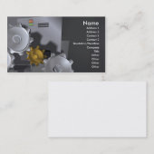 Maschinenzahn-Visitenkarteentwurf Visitenkarte (Vorne/Hinten)