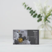 Maschinenzahn-Visitenkarteentwurf Visitenkarte (Stehend Vorderseite)