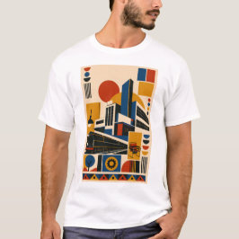 Maschinenzeitalter – Geometrisches Kunst T-Shirt