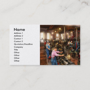 Maschinist - die Vorlagenklasse 1920 Visitenkarte