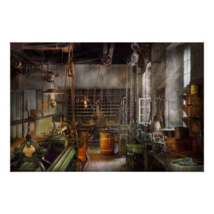 Maschinist - Drehmaschinen - Machinistenparadies Poster