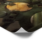 Maschinist - Drehmaschinen - Machinistenparadies Poster (Ecke)