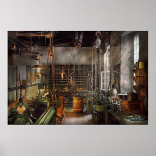 Maschinist - Drehmaschinen - Machinistenparadies Poster