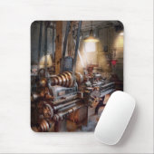 Maschinist - Feuerwehr-Drehbank Mousepad (Mit Mouse)