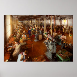 Maschinist - Hände auf Arbeit 1904 Poster