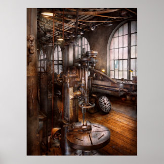Maschinist - Industriebohrmaschine Poster