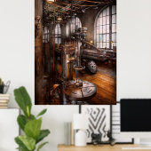 Maschinist - Industriebohrmaschine Poster (Heimbüro)