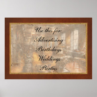Maschinist - Industriegesellschaft Poster