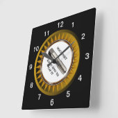 Maschinist können es anstechen Wand-Uhr Quadratische Wanduhr (Winkel)