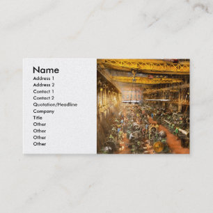 Maschinist - Krieg - an der Kanonenfabrik 1917 Visitenkarte