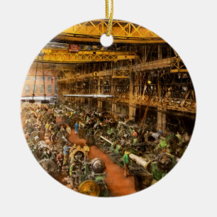 Maschinist - Krieg - In der Kanonenfabrik 1917 Keramik Ornament