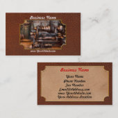 Maschinist - Steampunk - 5 Geschwindigkeit halb Visitenkarte (Vorne/Hinten)