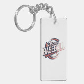Mascot Baseball Graphic Schlüsselanhänger (Vorderseite links)