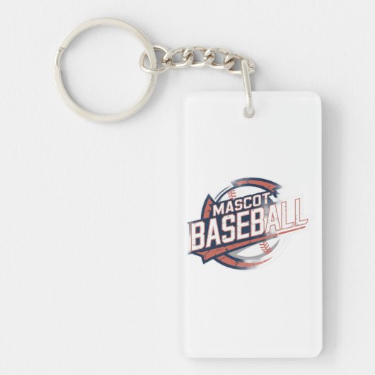 Mascot Baseball Graphic Schlüsselanhänger (Vorderseite)