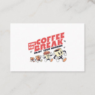 Mascot Coffee - Zeit für eine Kaffeepause Visitenkarte