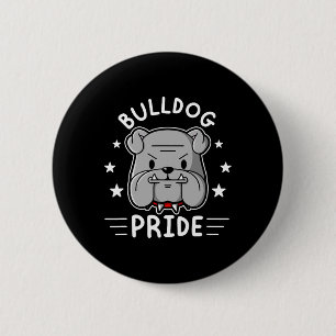 Mascot English Bulldog stolz und Loyalität Button