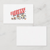 Mascot-Kaffee - Zeit zum Kaffeepause Visitenkarte (Vorne/Hinten)