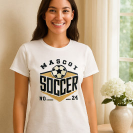 Mascot Soccer Shirt - Fett-Teamlogo mit Nummer