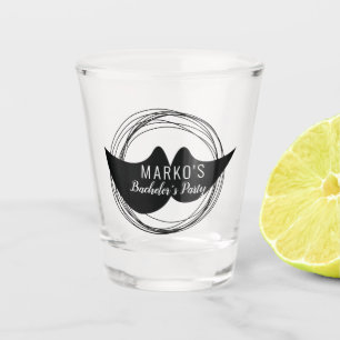 Masculine Bachelor Party Mustache Shot Glass Schnapsglas