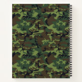 Masculine Boy Army Camouflage Notizblock (Rückseite)