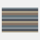 Masculine Brown Blue Taupe Geschenkpapier Set (Vorderseite 2)
