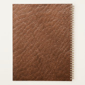 Masculine Brown Leather Look Green, Diamanten Planer (Rückseite)