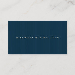MASCULINE BUSINESS CARD :: einfache Pinstripe 3 Visitenkarte