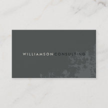 MASCULINE BUSINESS CARD :: schlichte moderne Grung