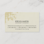 MASCULINE BUSINESS CARD :: schlichtes modernes Gru Visitenkarte (Rückseite)