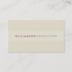 MASCULINE BUSINESS CARD :: simple pinstripe 3D 11 Visitenkarte