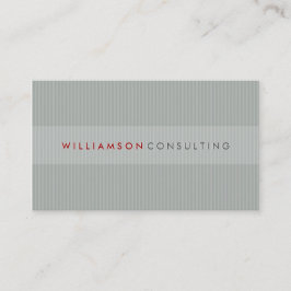 MASCULINE BUSINESS CARD :: simple pinstripe 3D 15 Visitenkarte