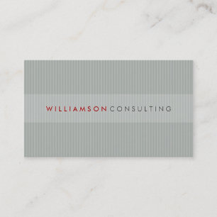 MASCULINE BUSINESS CARD :: simple pinstripe 3D 15 Visitenkarte