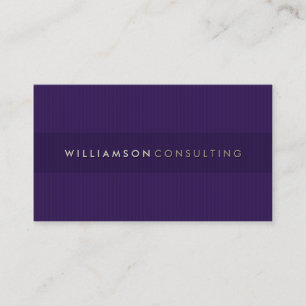 MASCULINE BUSINESS CARD :: simple pinstripe 3D 8 Visitenkarte