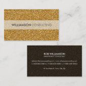 MASCULINE BUSINESS-KARTE Kleiner Goldmedaille Glit Visitenkarte (Vorne/Hinten)