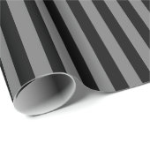 Masculine Chic Schwarz Dunkelgrau Ombre Streifen Geschenkpapier (Rolleneckpunkt)