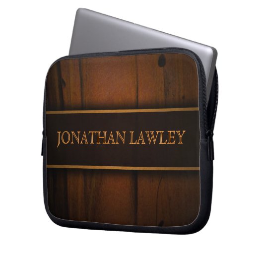 Masculine Classy Imitate Ostsee Pinien Laptopschutzhülle (Vorderseite Links)