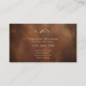 Masculine Construction Handyman Carpenter Tools Visitenkarte (Rückseite)