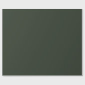 Masculine Dark Sage Green Wrapping Paper Geschenkpapier (Flach)
