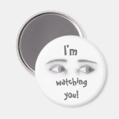 Masculine Eyes Magnet (Vorderseite/Rückseite)