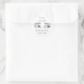 Masculine Eyes Runder Aufkleber (Tasche)