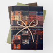 Masculine Faux Glass Mosaic Sophistication Design Geschenkpapier Set (Beispiel)