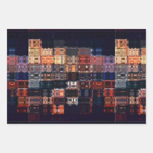 Masculine Faux Glass Mosaic Sophistication Design Geschenkpapier Set (Vorderseite)