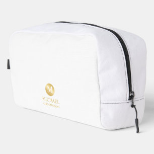 Masculine Gold Personalisierte Trauzeugen Waschbeutel