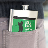 Masculine Golfer T-Shirt Zitat Mit Monogramm Schwa Flachmann (Beispiel)