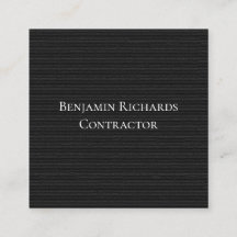 Masculine Gray auf Black Texture Business Card