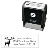 Masculine Majestic Stag Rücksendeadresse Permastempel (Beispiel)